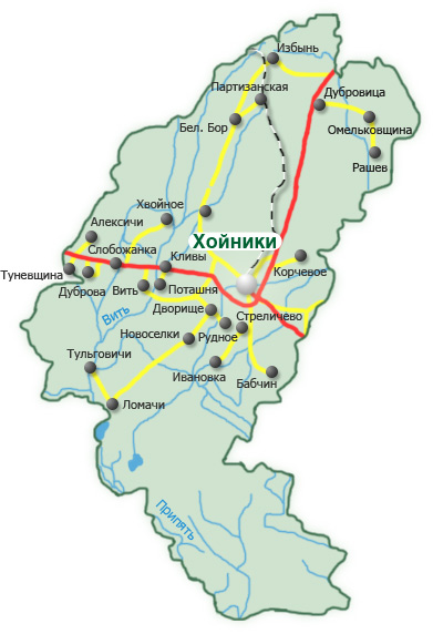 карта Хойник